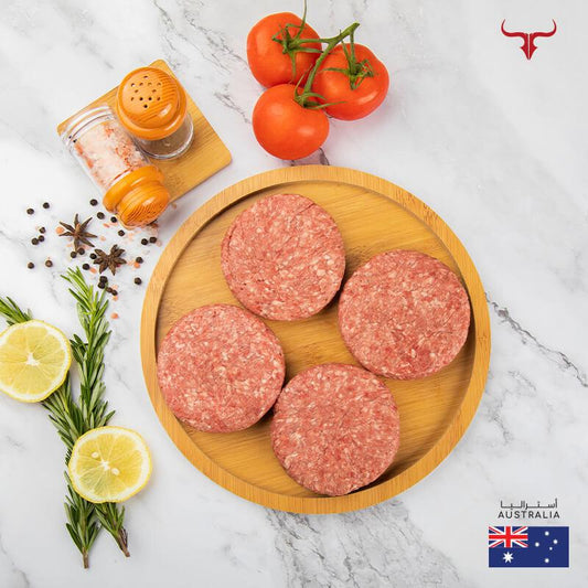 Muscat Livestock Australian Grass-fed Beef AUS Grass-Fed Beef Burger 125gm x 4 patties