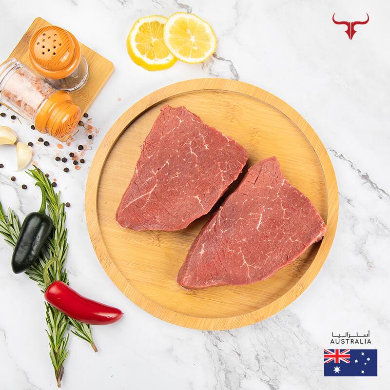 Muscat Livestock Australian Grass-fed Beef AUS Grass-Fed Beef Topside Steak 250gm x 2 steaks