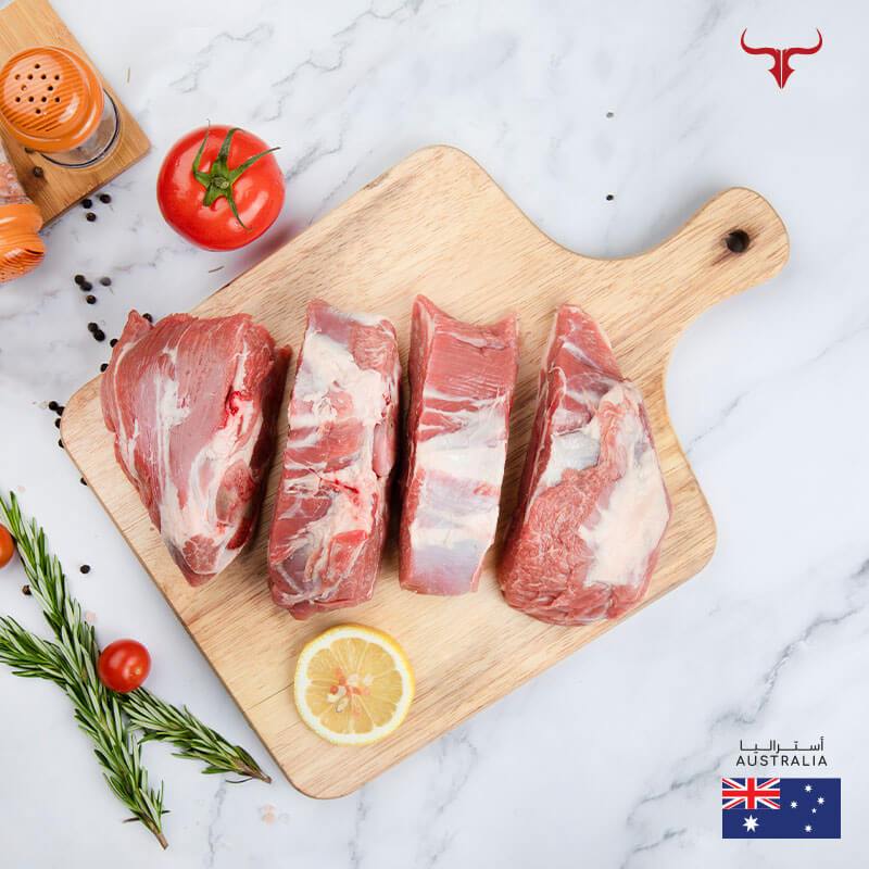 Muscat Livestock Australian Lamb 500GM AUS Bone-in Lamb Cubes 500gm