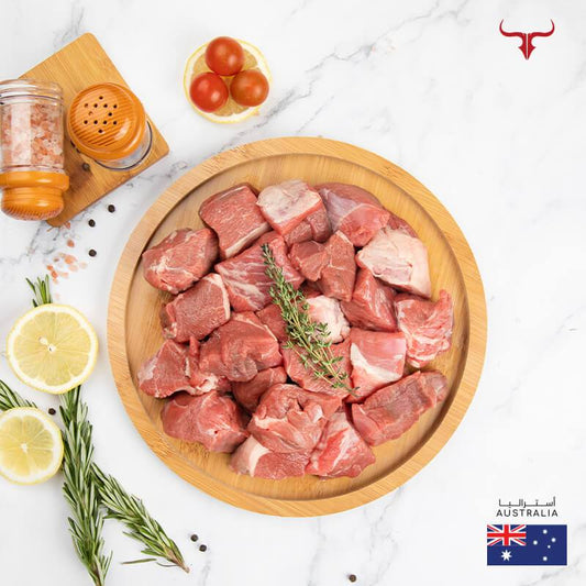 Muscat Livestock Australian Lamb 500GM AUS Boneless Lamb Cubes 500gm