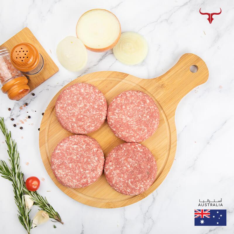 Muscat Livestock Australian Lamb AUS Lamb Burger Patty 125gm x 4 patties