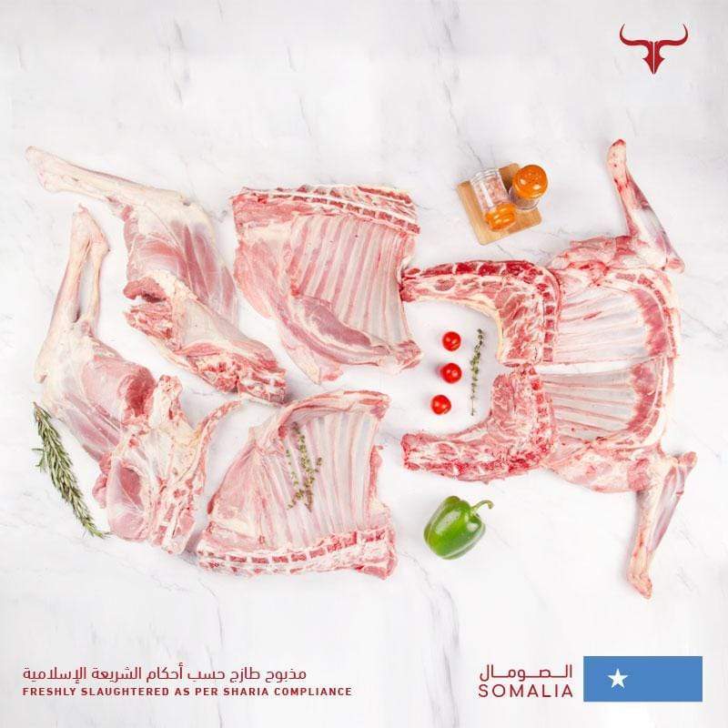 Muscat Livestock Fresh Somali Lamb 6 Way Cut SOM Fresh Whole Goat Carcass 10-12 Kg