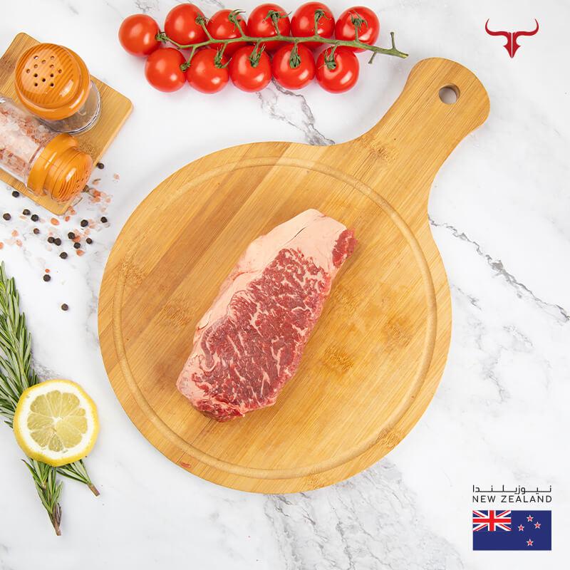 Muscat Livestock New Zealand Grass-fed Beef 1 steak of 250gm NZ Grass-Fed Beef Striploin Steak