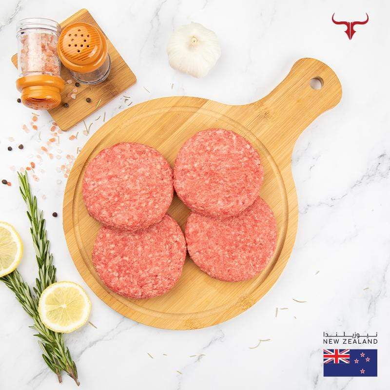 Muscat Livestock New Zealand Grass-fed Beef 125gm x 8 Beef Burgers OFFER- NZ Grass-Fed Beef