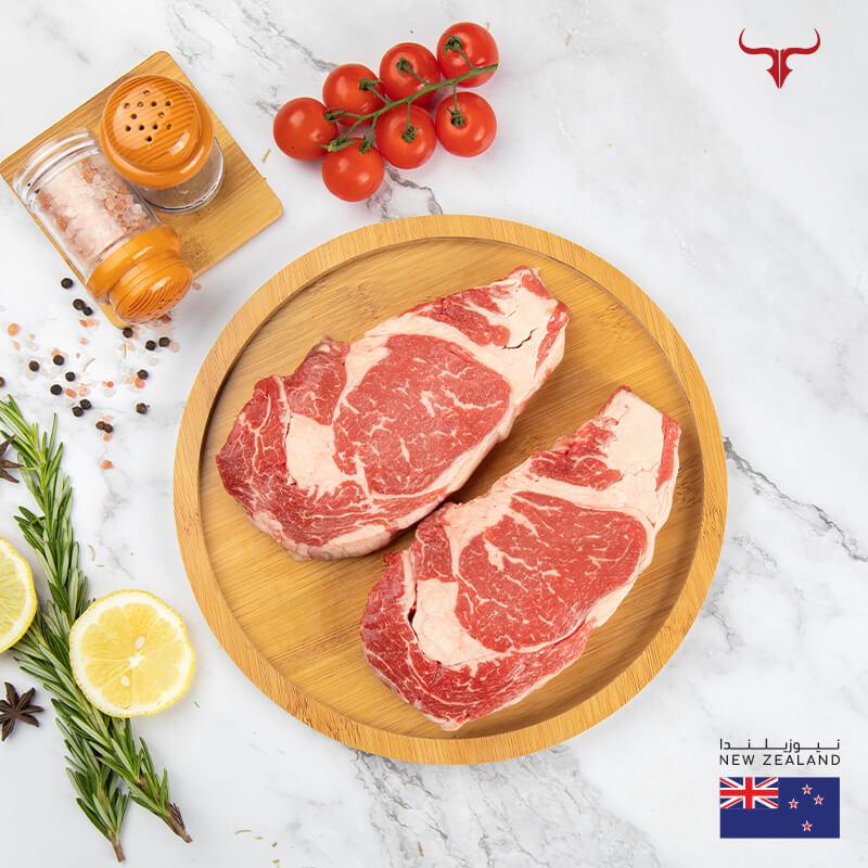 Muscat Livestock New Zealand Grass-fed Beef 2 steaks of 250gm each NZ Grass-Fed Beef Ribeye Steak