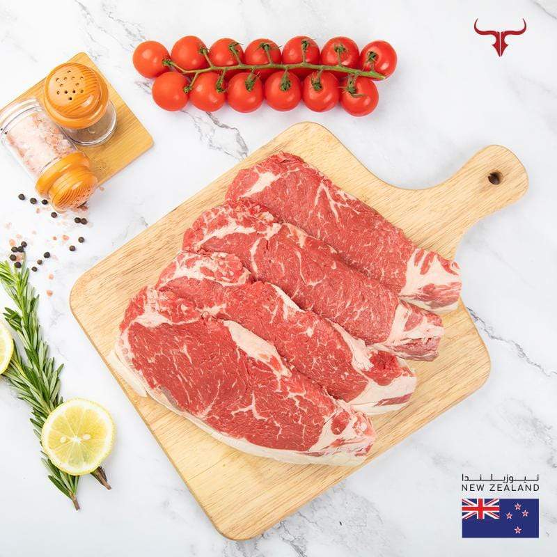 Muscat Livestock New Zealand Grass-fed Beef 250gmx4 4 Steak offer NZ Grass-Fed Beef Striploin 250gm x 4