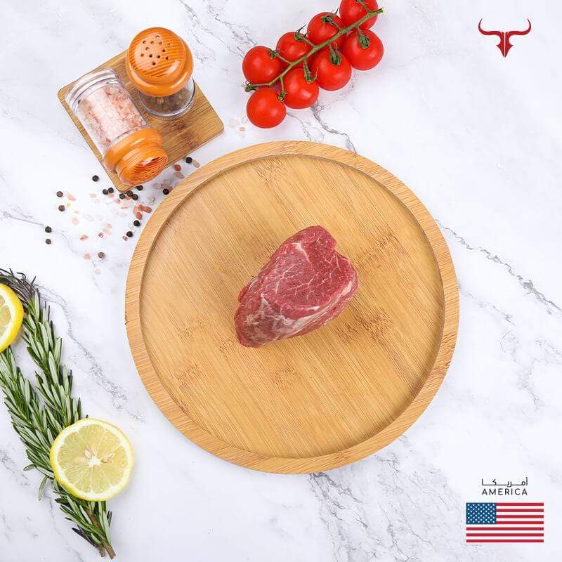 Muscat Livestock US Choice Beef 1 steak of 250gm US Choice Black Angus Beef Tenderloin Steak MB2+